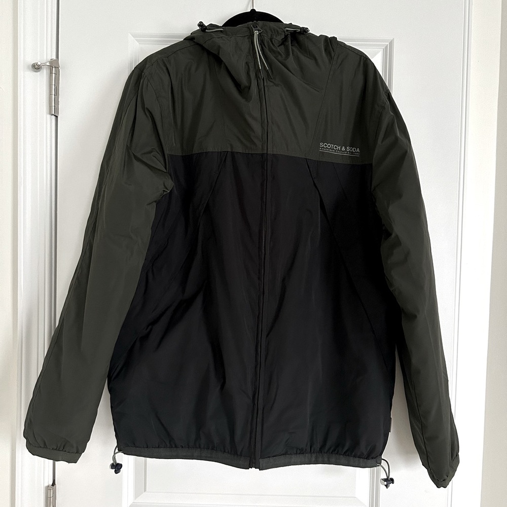 Men’s Scotch and Soda Zip Front Hooded Jacket - XL
